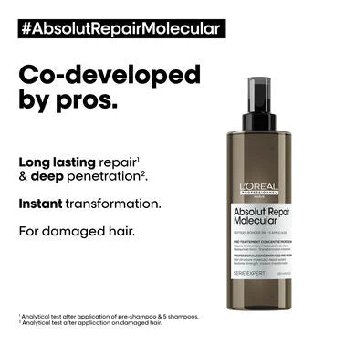 Deep Molecular Repairing Pre-Treatment For Damaged Hair. 190 Ml - Absolut Repair Molecular