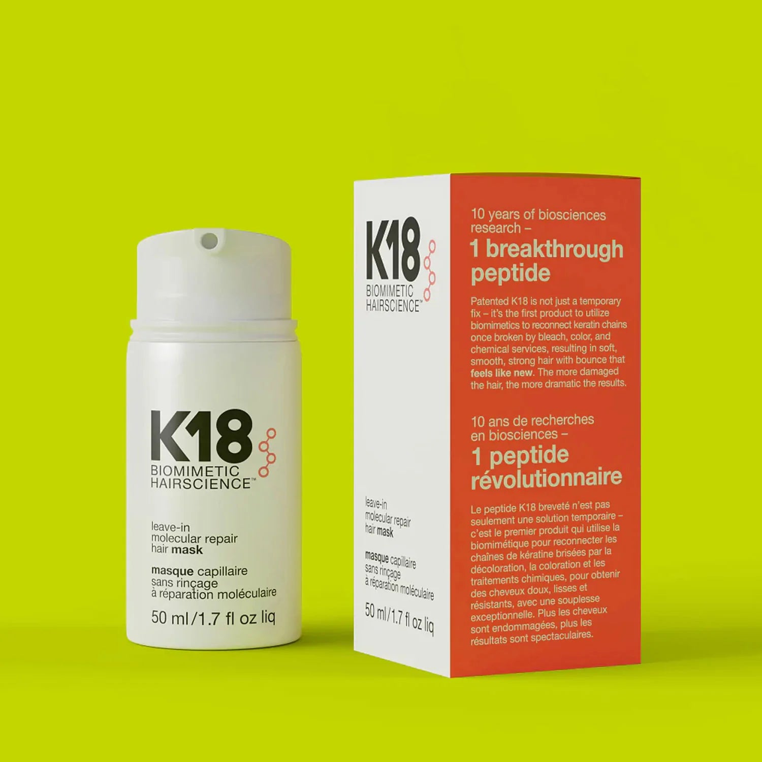 K18 leave in store hair mask